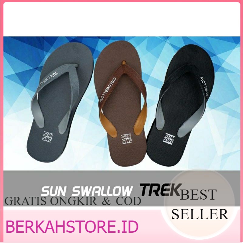 SANDAL SUN SWALOW WAVE TREK BESAR | SENDAL JEPIT PRIA ELEGAN