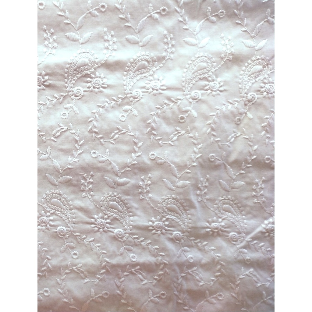 Kain Katun Paris Bordir Premium (Harga/Meter)