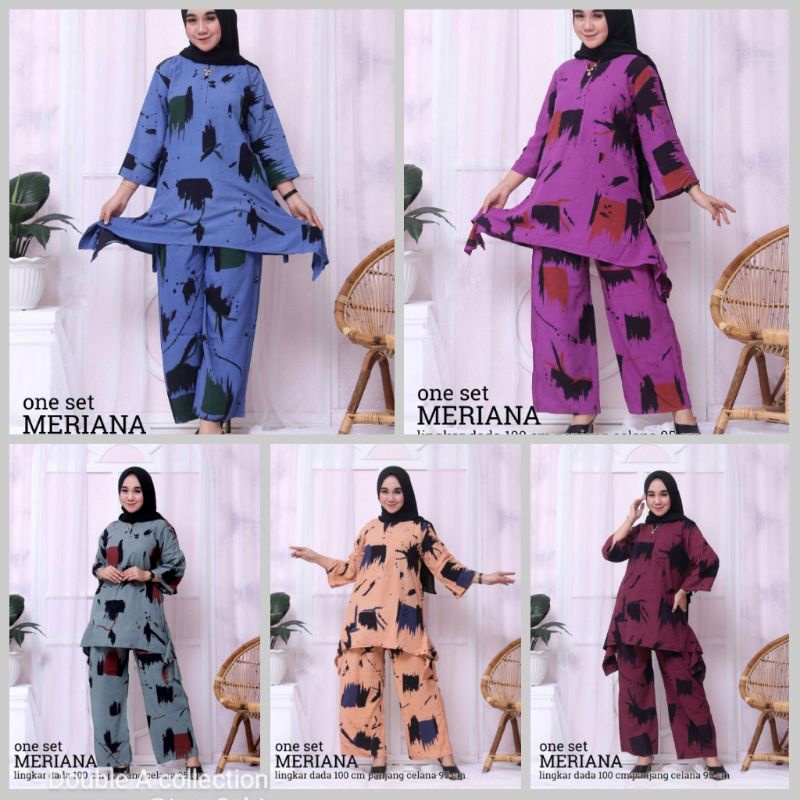 ONE SET MERIANA //ONE SET RAYON MURAH/ ONE SET RAYON TIE DYE/ ONE SET RAYON BUSUI