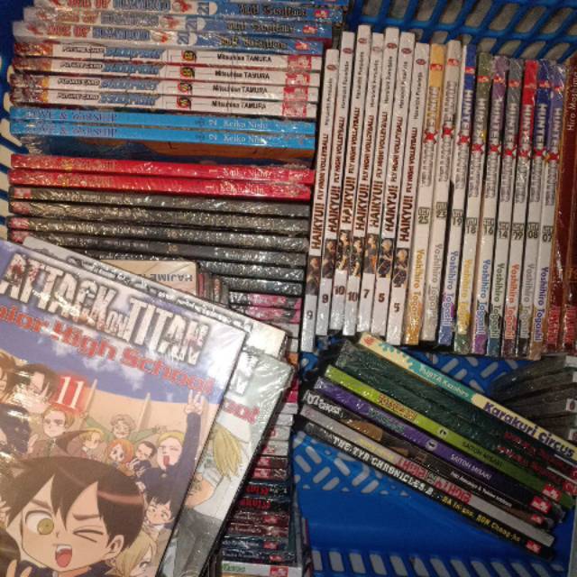 Komik anime murah random paket 6 komik anime random