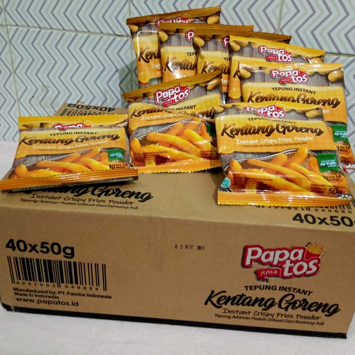 

BISA COD papatos tepung kentang goreng 1 Dus/cartoon