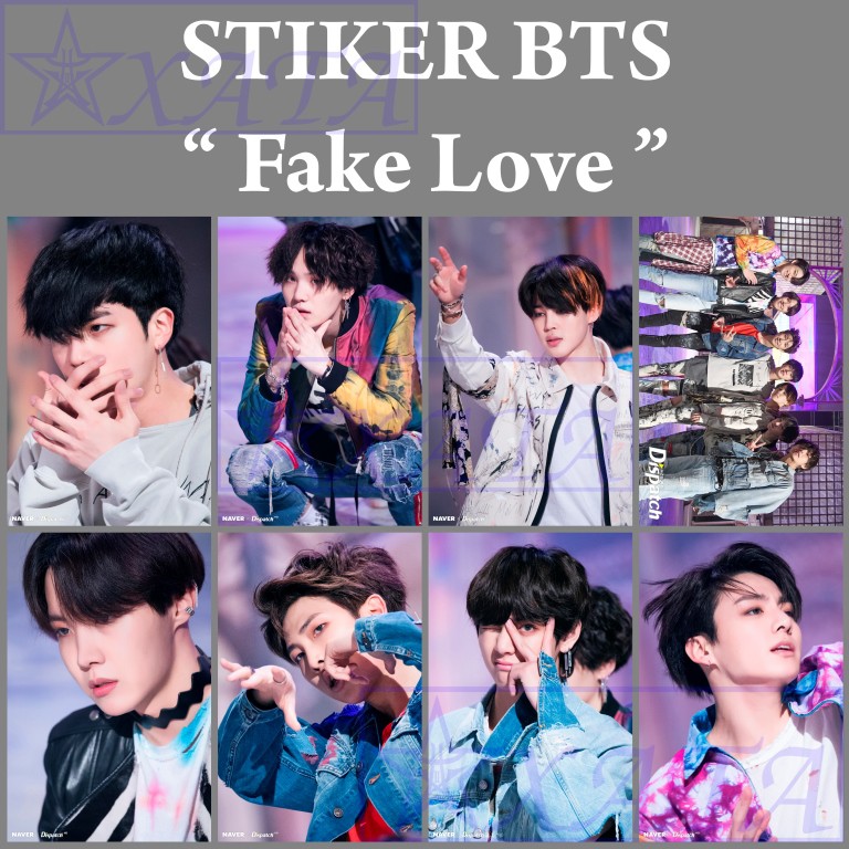  READY STOCK Stiker  BTS  Fake Love Kpop Murah  Shopee 