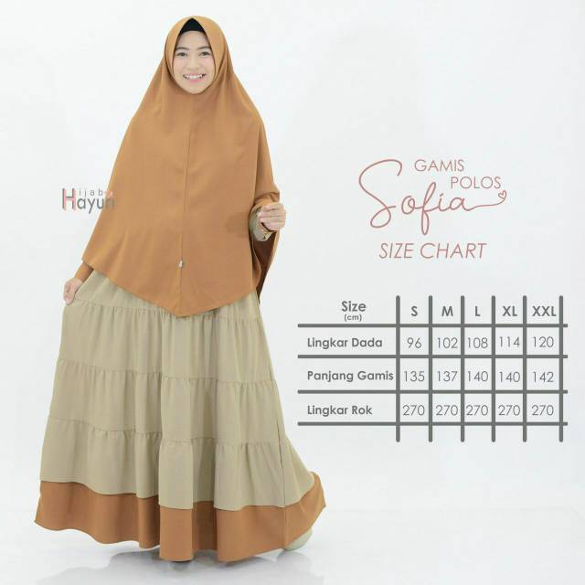 Hayuri / Gamis Polos Sofia