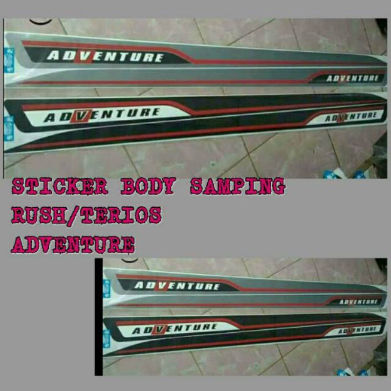 Stiker Body Rush/Terios Adventure / Stiker Rush Terios