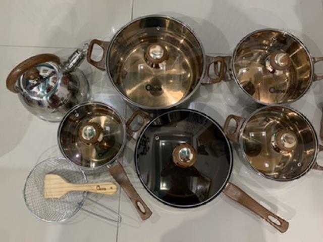 [khusus Gojek/grab] Ox-933 Panci Set Oxone Eco Cookware Set 12+2 Pcs