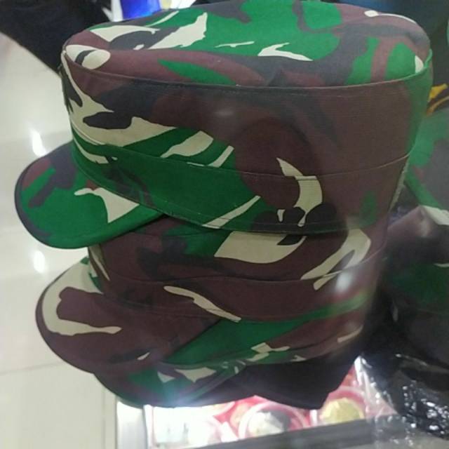 Topi pdl komando loreng tni