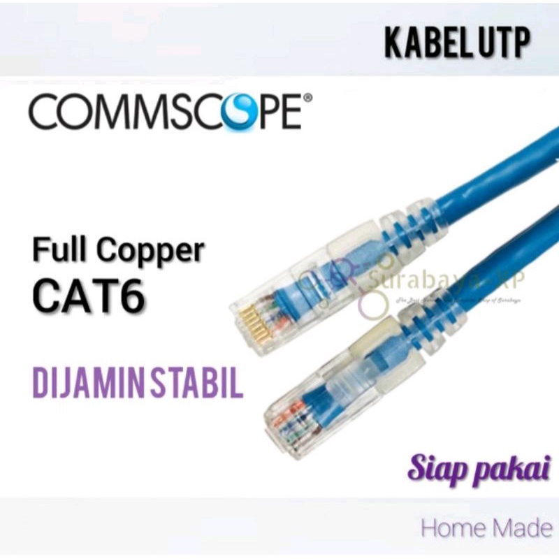 Kabel LAN 10Meter UTP AMP COMMSCOPE CAT6 10 Meter 10 M 10M CAT 6 RJ45 CAT6