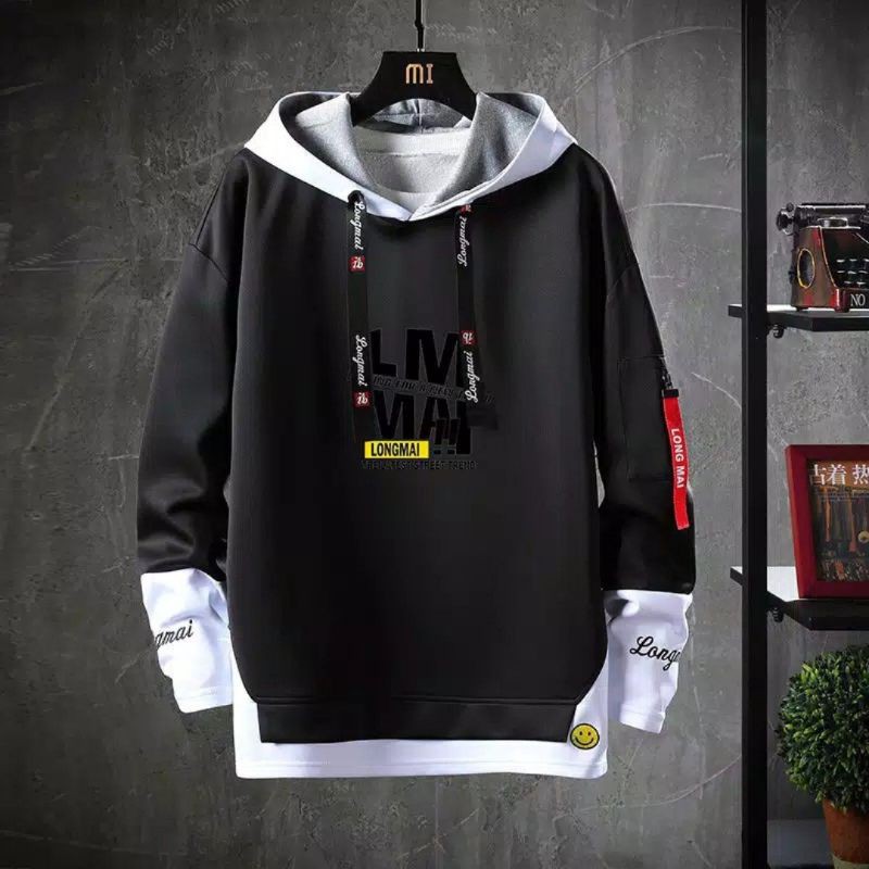 LM hoddie jaket sweater fashion pria