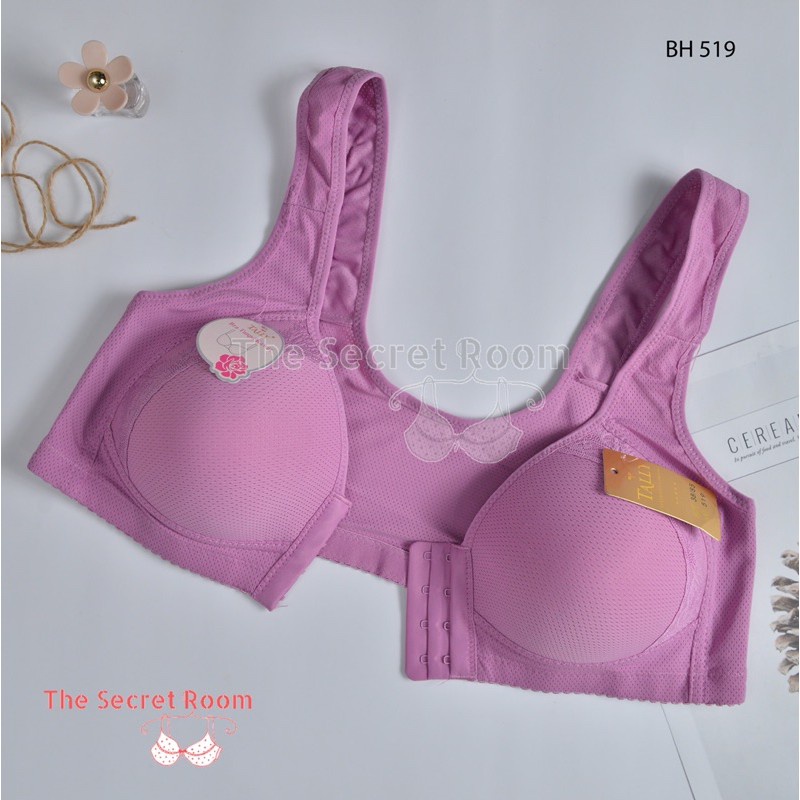 NEW - TALLY BRA BH 519 I SIZE 36-42 I TANPA KAWAT I BUSA TIPIS I KANCING/ KAIT DI DEPAN | CUP C - Br
