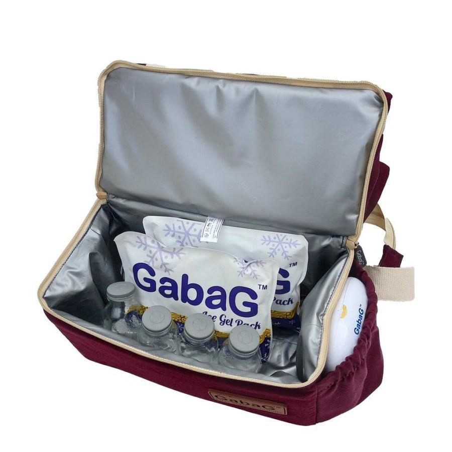 ORIGINAL GABAG ROSE CARAMEL EXECUTIVE SERIES THERMAL COOLER SLING BAG FREE ICE GEL 500 GR