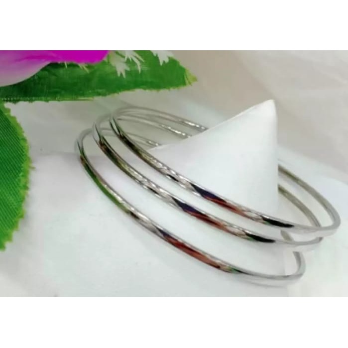 GELANG KERONCONG ASLI TITANIUM 1 SET ISI 3 PCS