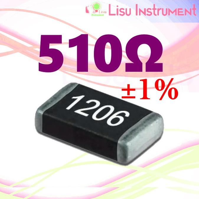SMD 510R 1% 1206 Resistor 510 510 Ohm lisuin90 dijamin