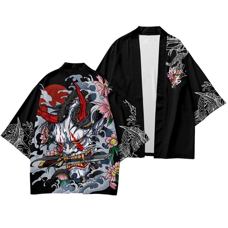 KIMONO CARDINGAN IMPORT PRIA WANITA JEPANG HARAJUKU KOREA M-2XL TB62