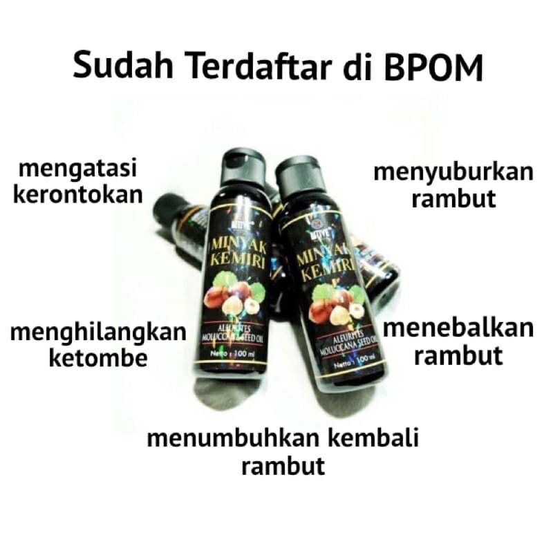 (SATUAN)MINYAK KEMIRI NOVE 100ML/MINYAK KEMIRI PENUMBUH RAMBUT BPOM ORIGINAL/SHAMPOO KEMIRI PENEBAL RAMBUT