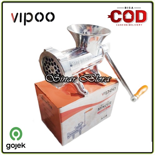 Penggilingan Daging Manual No 12 Gilingan Daging Serbaguna Stainless Vipoo