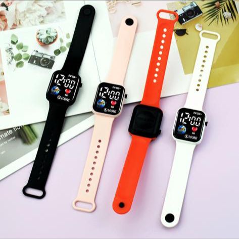 (SS) JAM TANGAN  PRIA WANITA ANTI AIR LED DIGITAL POLOS C1-3