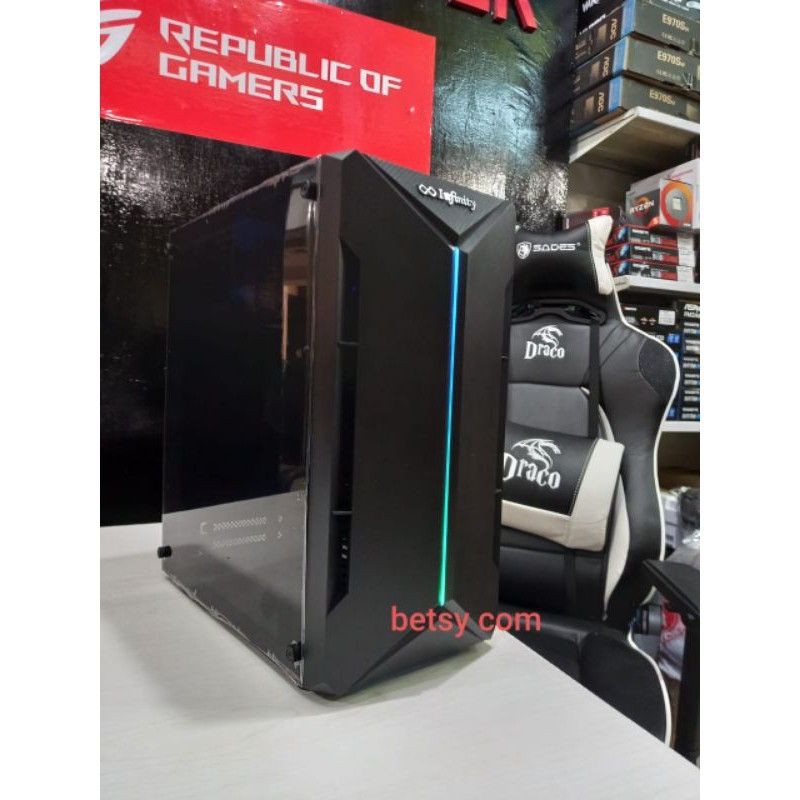 pc gaming editing core i7 ram 8gb vga 4gb hdd 500gb siap pakai