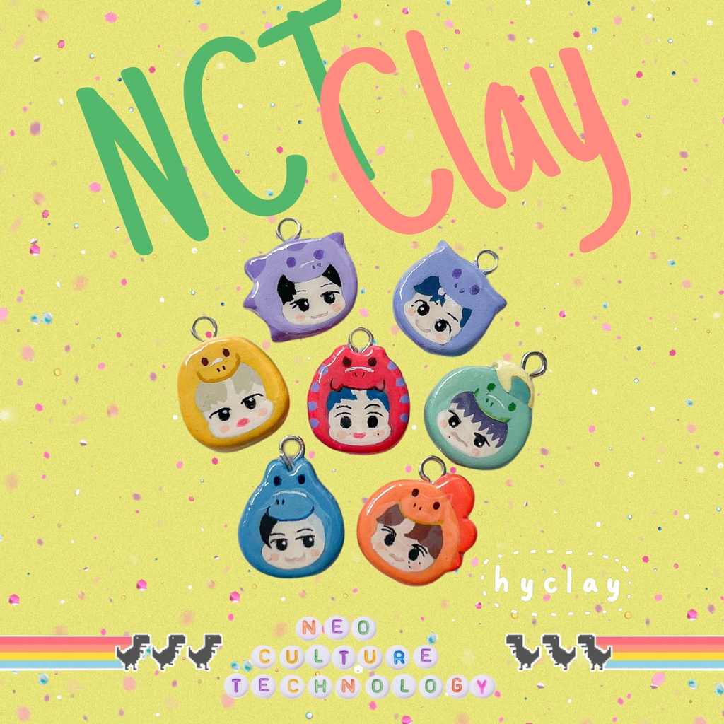 Gelang NCT Dream Dino Version/NCT Clay Bracelet [Handmade Clay Bracelet]