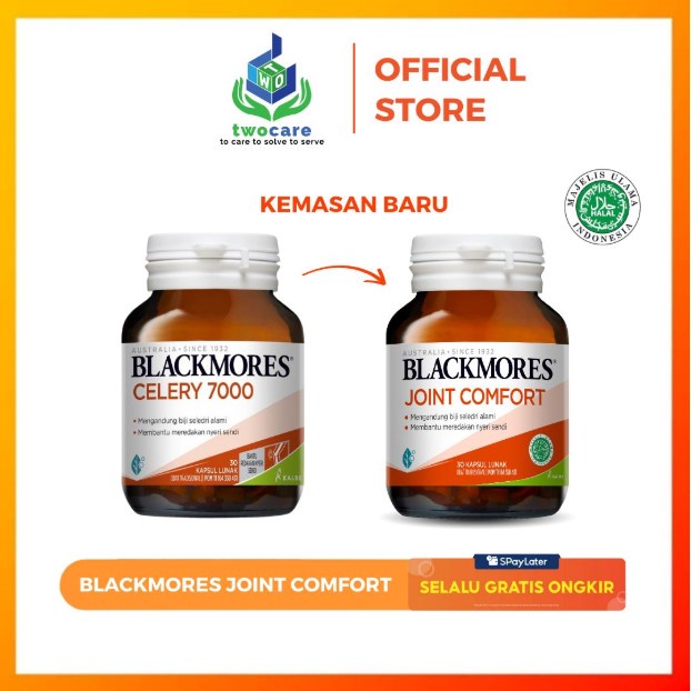 Blackmores Joint Comfort Blackmores Celery 7000 Bpom Kalbe- 30 kapsul (nyeri sendi rematik)