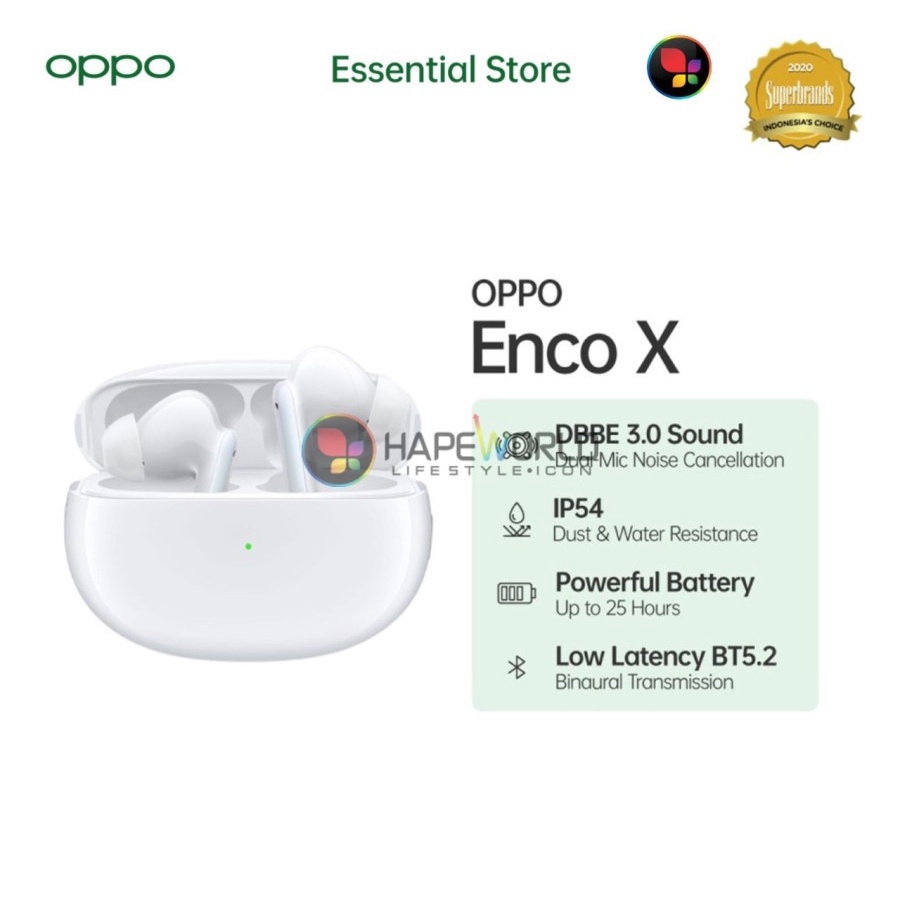 OPPO Enco X - Wireless with Dynaudio - HD Quality Sound - ORIGINAL GARANSI RESMI