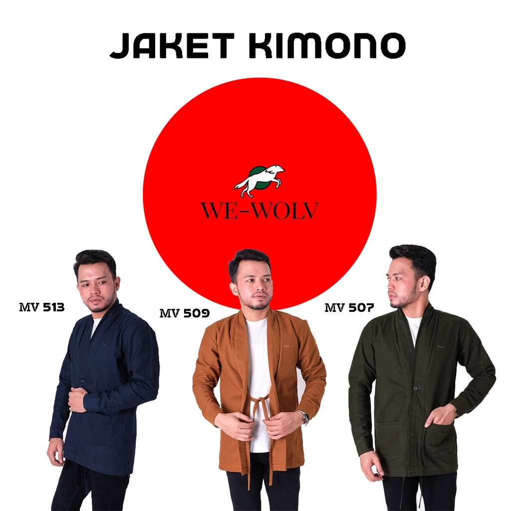 Jaket Kimono Ala Jepang Pria Trendy