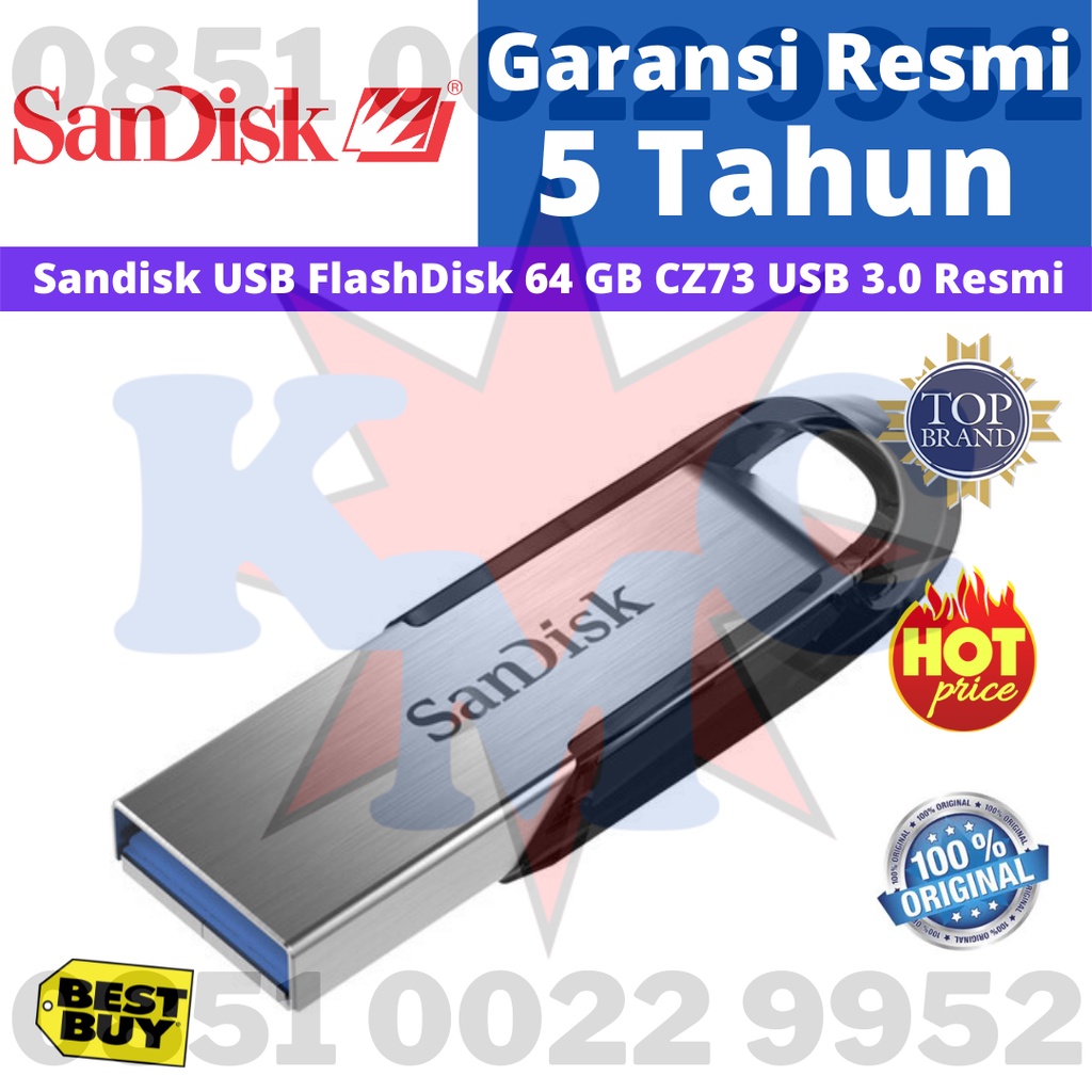 SanDisk Ultra Flair USB 3.0 150MB/s Flashdisk CZ73 64GB