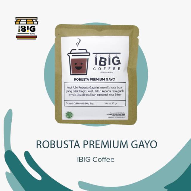 

iBiG Coffee - ROBUSTA PREMIUM GAYO |GROUND KOPI WITH DRIP BAG