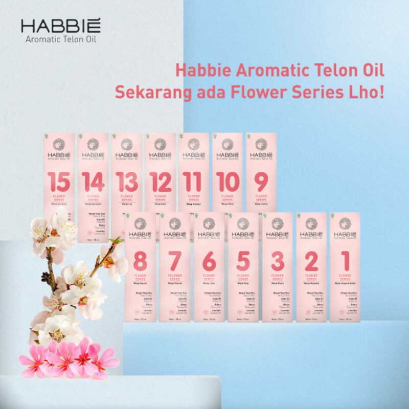 Habbie Aromatic Telon Oil Seri Bunga - 100 ml (Tersedia varina Aroma)