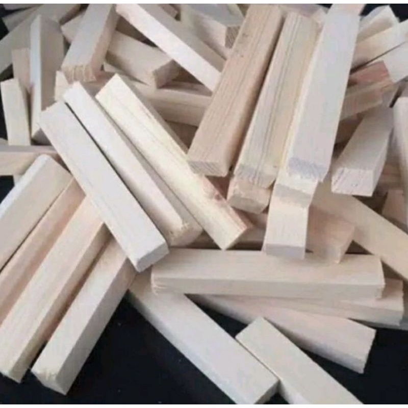 termurah ukuran 2x2x25cm stick jati belanda/potongan kayu jati belanda