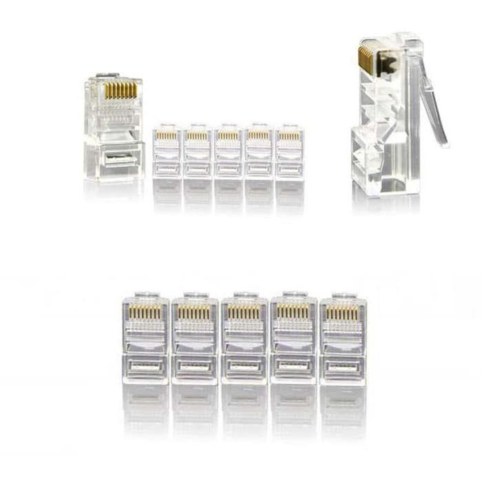 Vascolink Konektor RJ45 Cat5e 100 Pcs Connector LAN