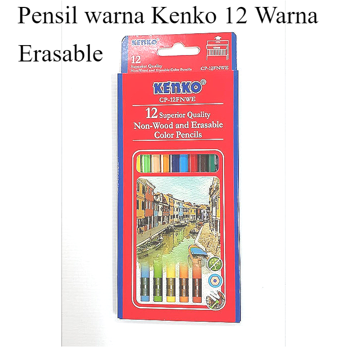 

PENSIL WARNA KENKO CP-12FNWE ERASEABLE 12 WARNA PANJANG BISA DIHAPUS