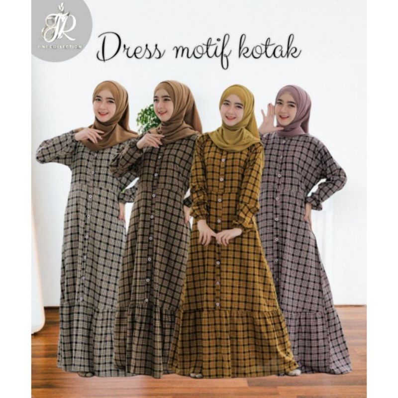 OBRAL  HOMEDRESS RAYON MOTIF KOTAK BY JR ONE COLLECTION