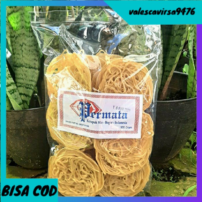 

⭐BISA COD⭐ krupuk mie permata 500 gr (mentah)
