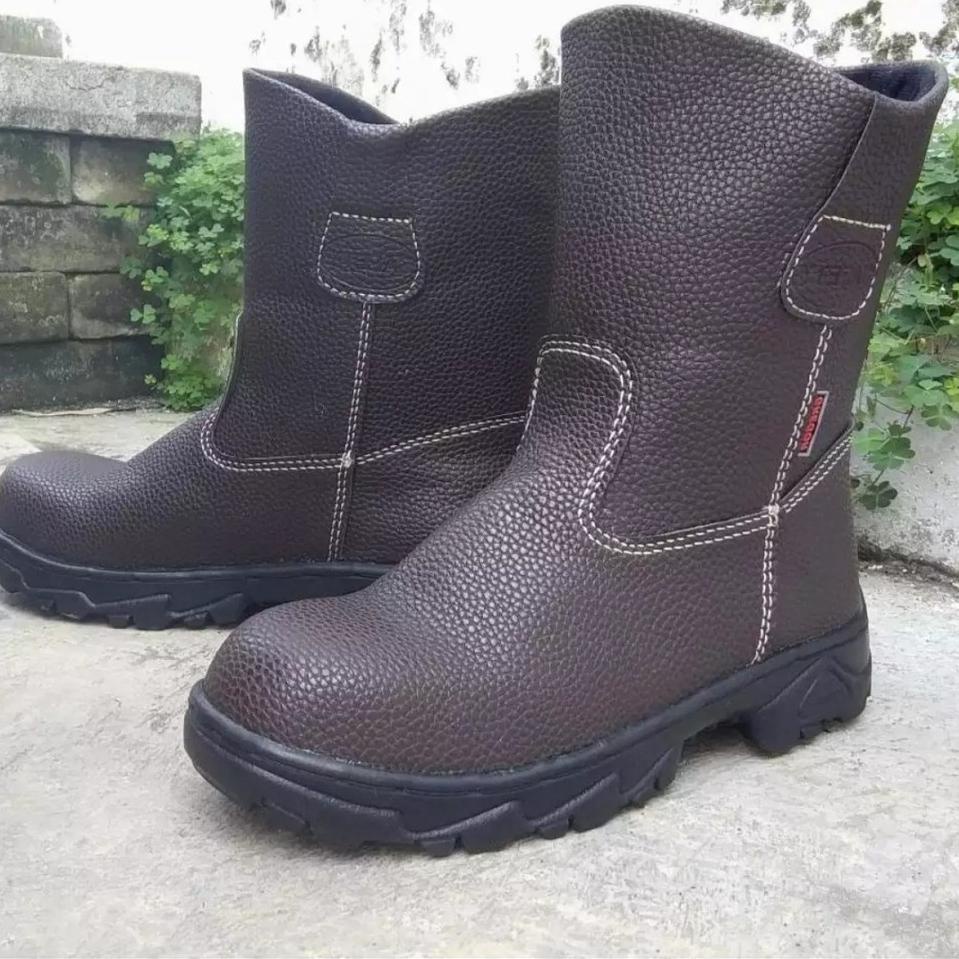 SALEE.. Sepatu Safety Boot Panjang Saveti Safeti Septi Joger King Gregor Kingstil Chetah Murah B