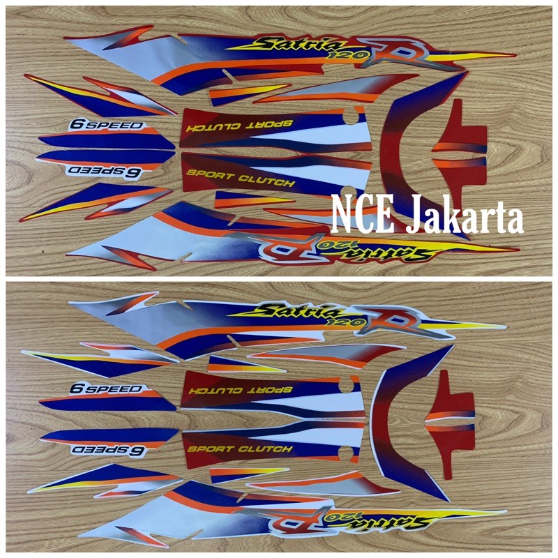 STIKER STRIPING SATRIA KOTAK LUMBA 1999