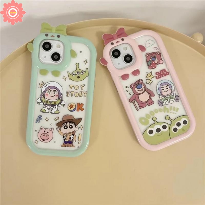 Soft Case TPU Motif Kartun Monster 3D Untuk IPhone 6 6S 7 8 Plus 11 13 12 14 Pro Max XR 14 Plus X XS Max SE 2020 13Pro Max