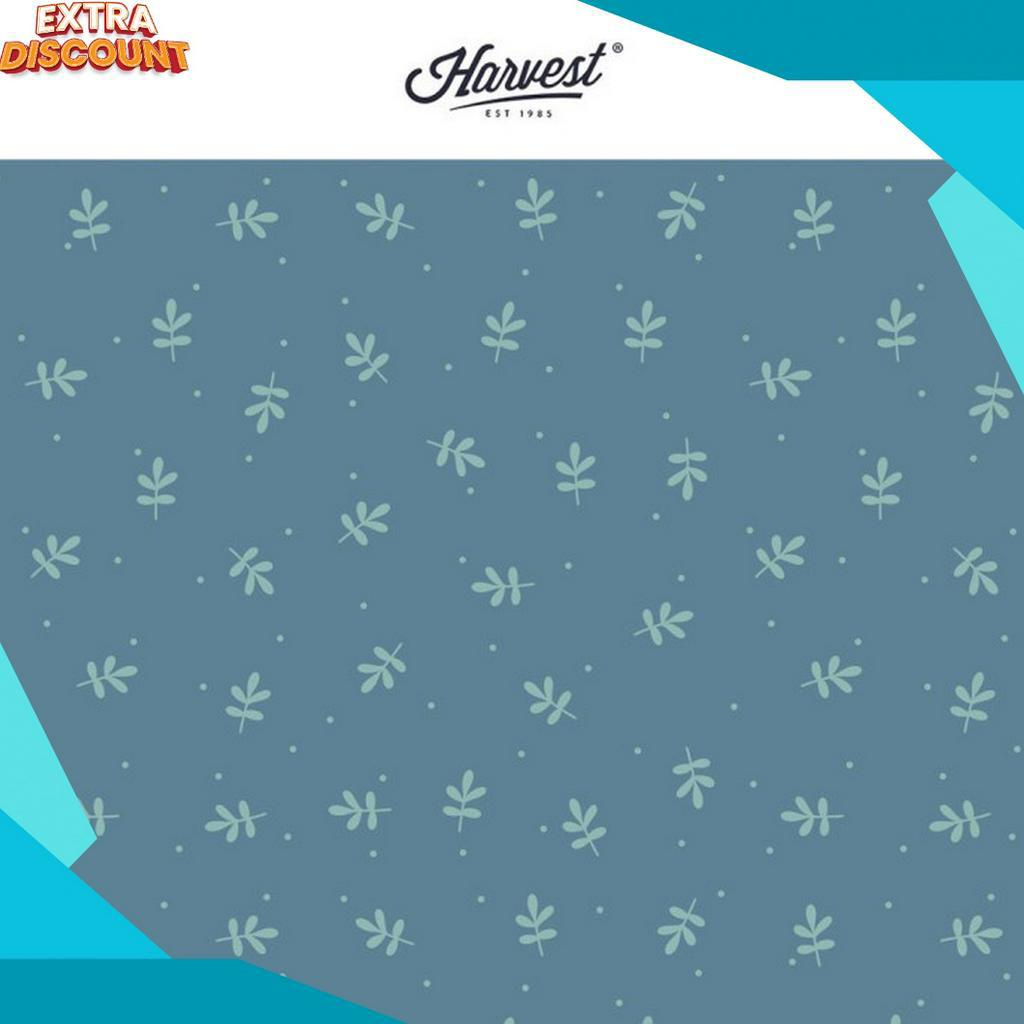 

TERBARU Kertas Kado Harvest Wrapping Paper Good Vibes Blue Leaves