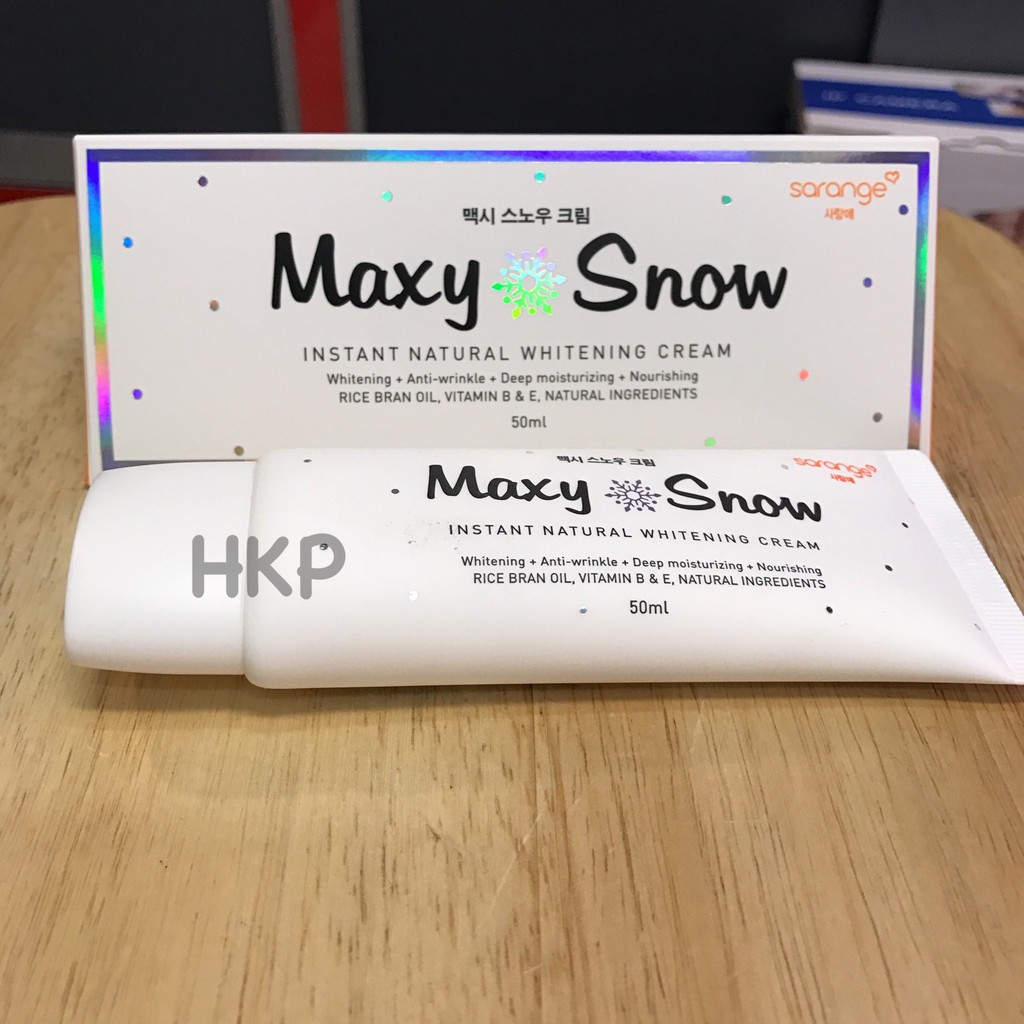 Sarange Maxy Snow Natural Whitening Cream Pemutih Wajah Pelembab HKP
