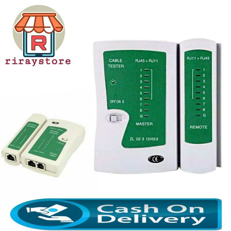 Kabel Lan RJ45 RJ11 Tester Kabel Ringan