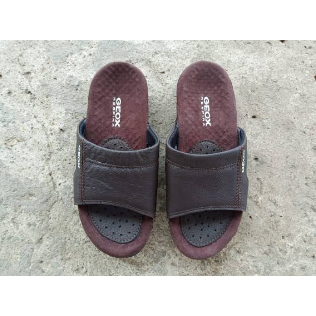 SANDAL SLOP GEOX ORIGINAL KULIT ASLI SANDAL KULIT PRIA