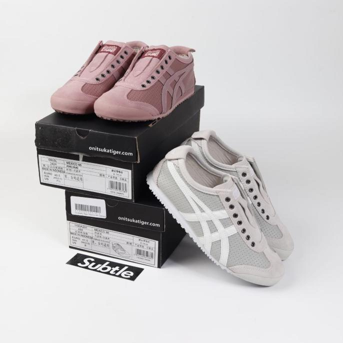 Sepatu Onitsuka Tiger Mexico 66 Slip On Leather White