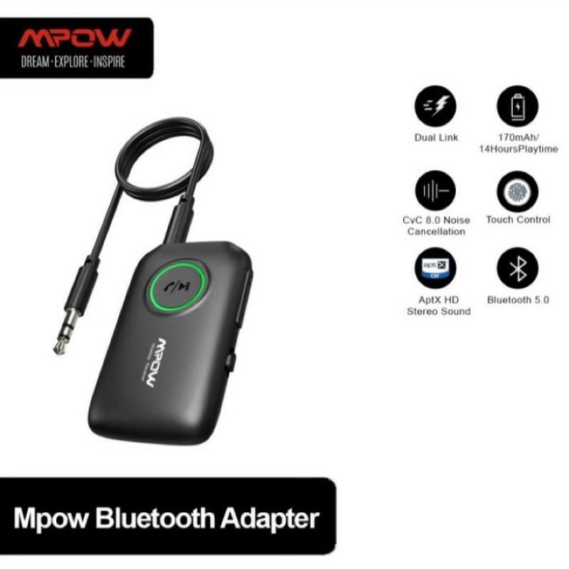 Jual Mpow bluetooth adapter transmitter and receiver Shopee Indonesia