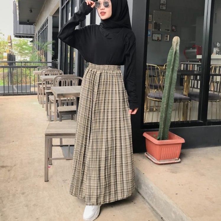 Special Price.. Rok Plisket Premium Rok Plisket Tartan Korea Rok Plisket Kotak