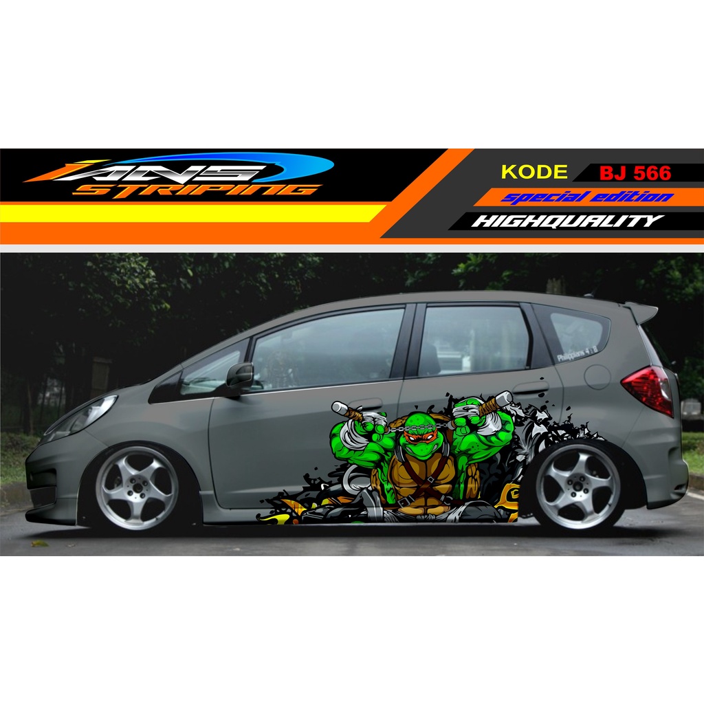 DECAL STICKER MOBIL JAZZ BRIO YARIS AGYA DATSUN AYLA / STIKER MOBIL / STICKER VARIASI MOBIL