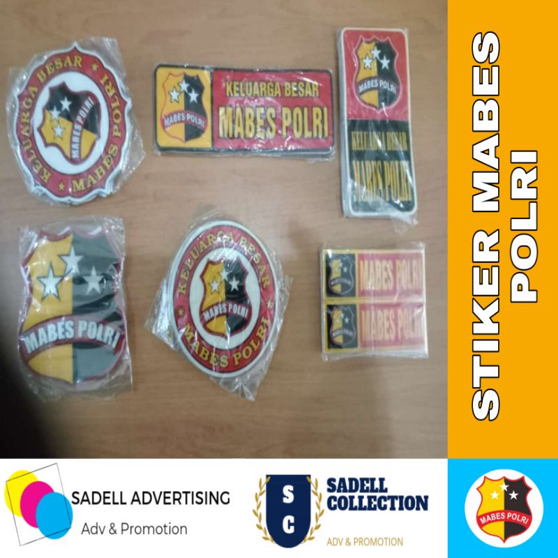 Stiker Mabes Polri Stiker Mobil Mabes Polri Stiker Motor Mabes Polri 5 Pcs