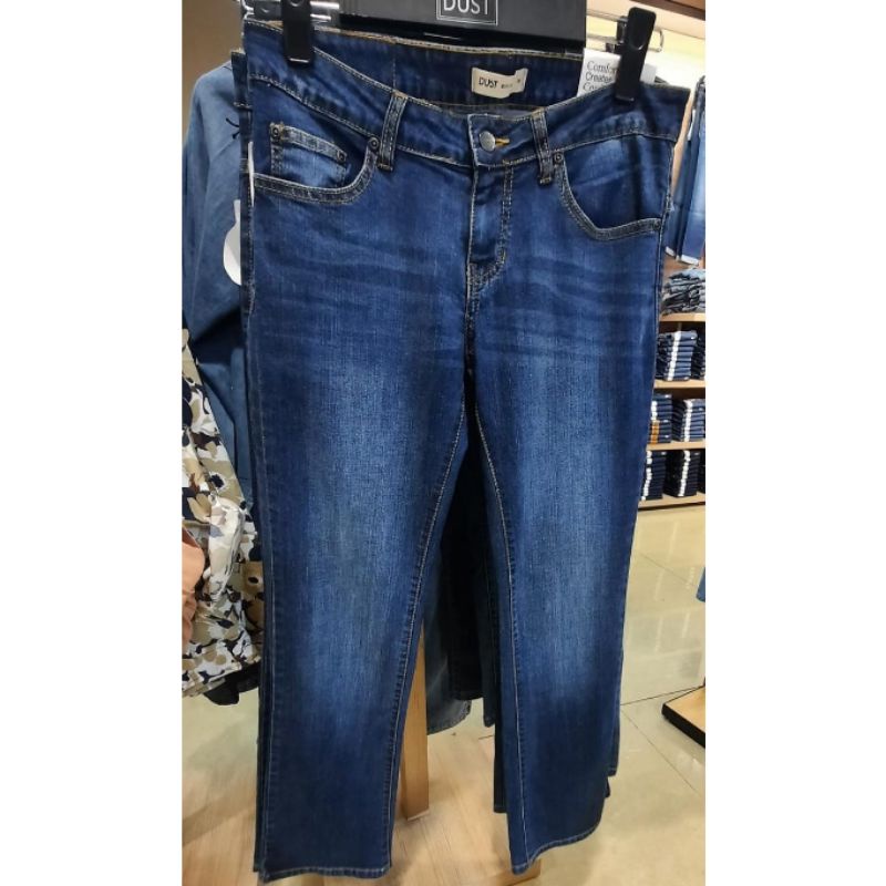 celana jeans wanita model basic bootcut dust original