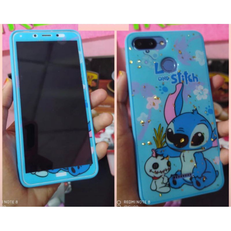 Case 360 Blink Character + Tempered for Samsung/Vivo/Oppo/Xiaomi