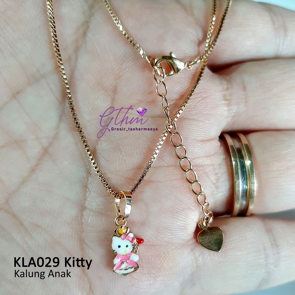 Kalung Anak Kitty Princess Jubah Anti karat Perhiasan fashion Import Anak-anak KLA029 Gthm