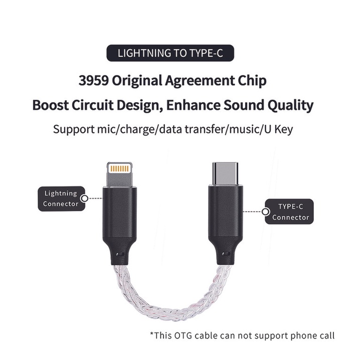 JCALLY OT03 / OT04 Adapter USB Type C / Lightning / USB