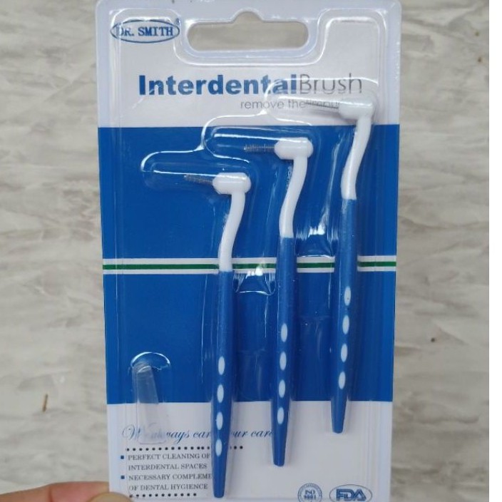 Interdental Brush Ortho Dr Smith  / Sikat sela behel kawat gigi (Bengkok)